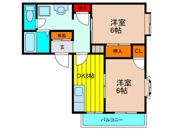 タウンコート守口Ｂの物件間取画像